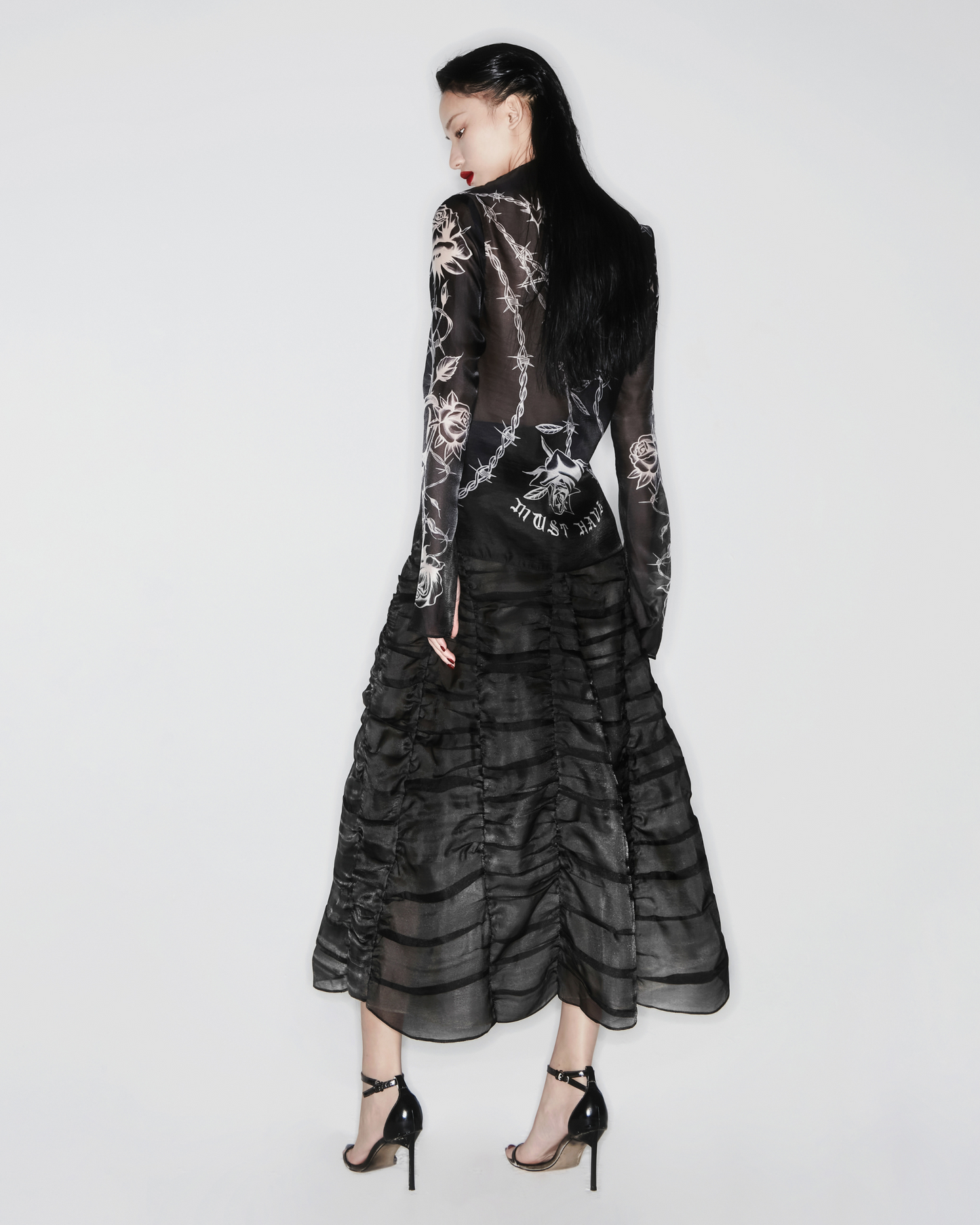 Signature Print - Tattoo Black Top