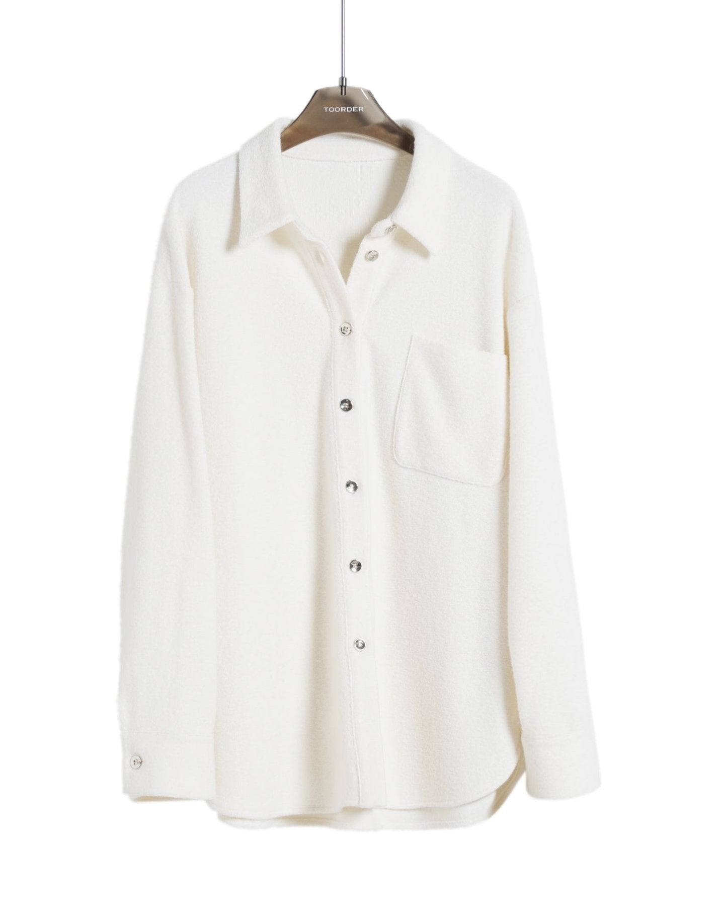 Classic Oversized Wool-Blend Shirt