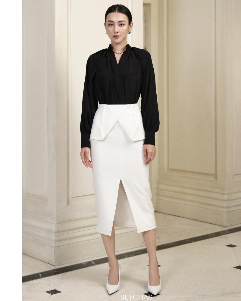Mosley Front Slit Skirt