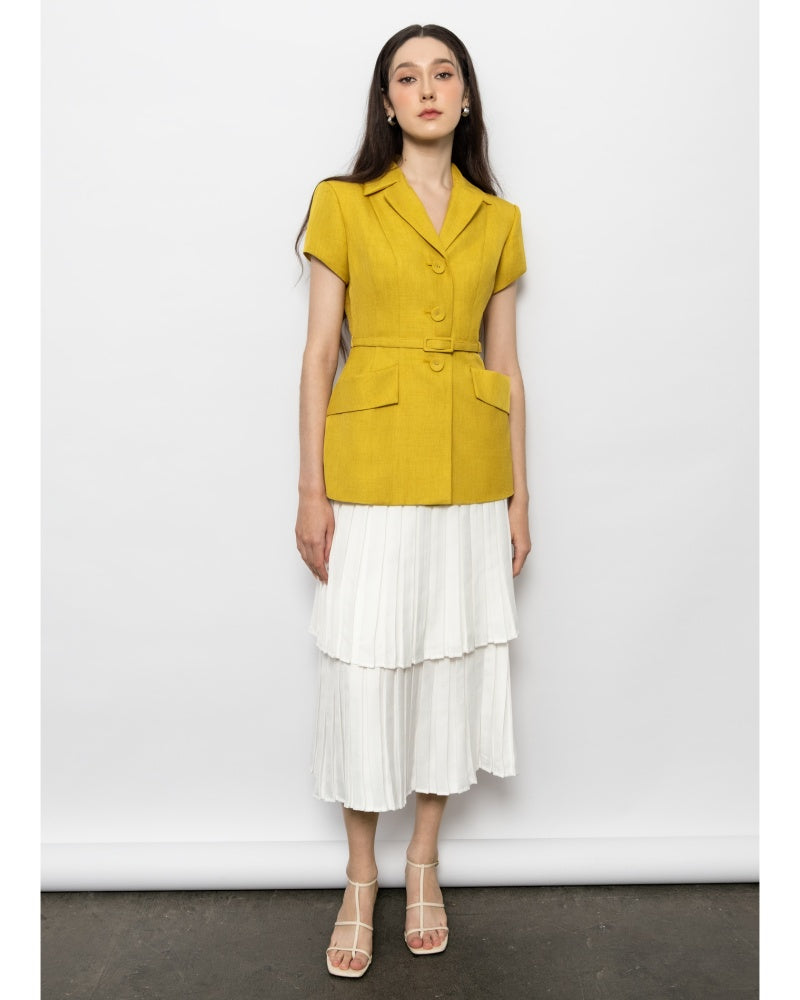 Chloe Slim-fit Short Sleeved Surah Blazer