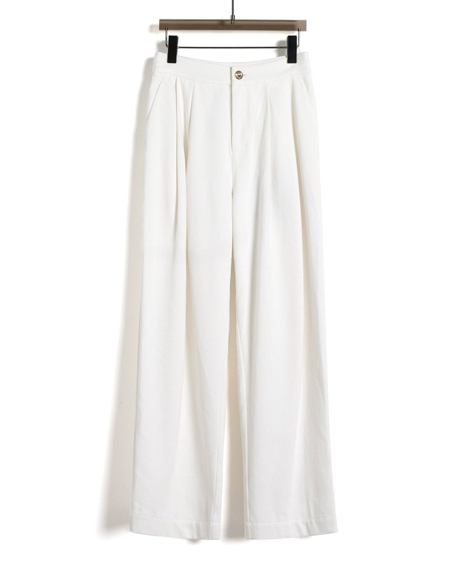 High-Waist Pleated Wide-Leg Pants