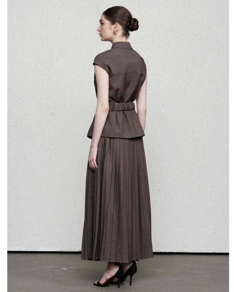 Faye Straight Cap Sleeved Modal Shirt