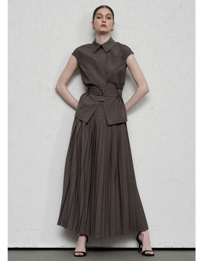 Faye Straight Cap Sleeved Modal Shirt