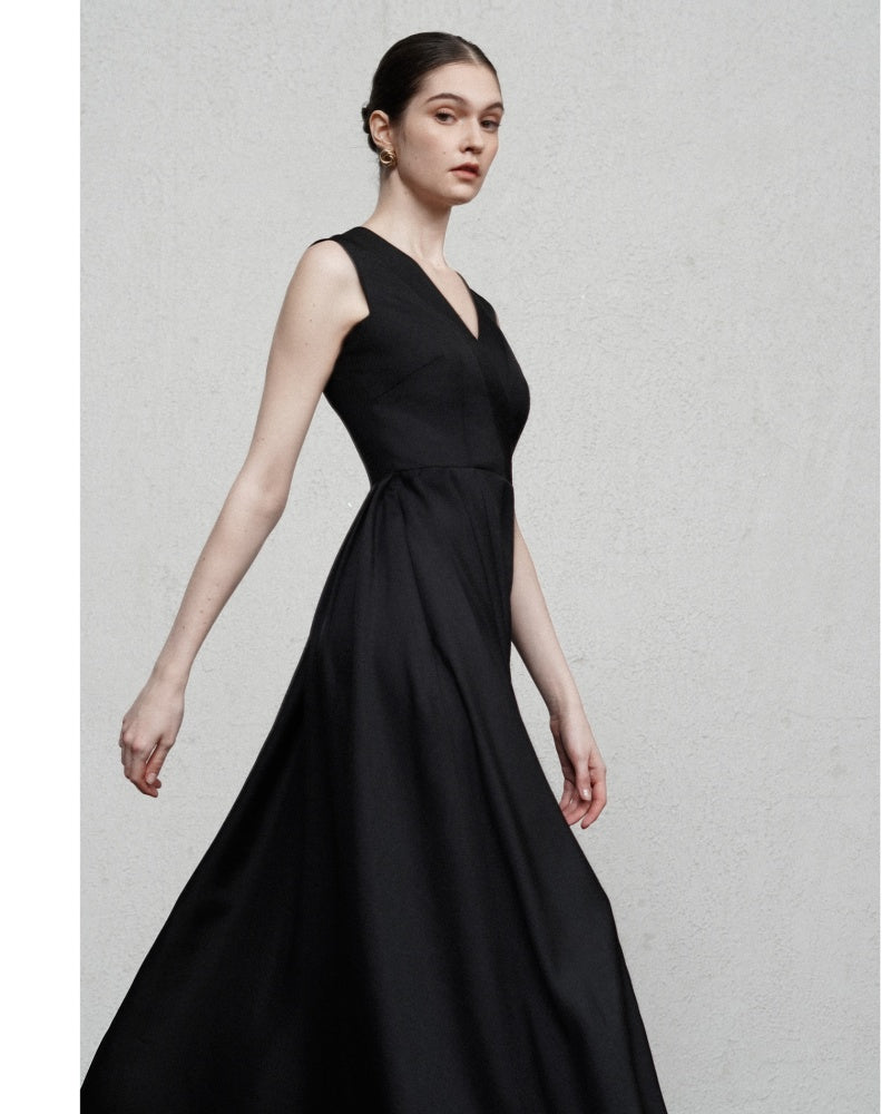 Camila A-line V-Neck Modal Maxi Dress