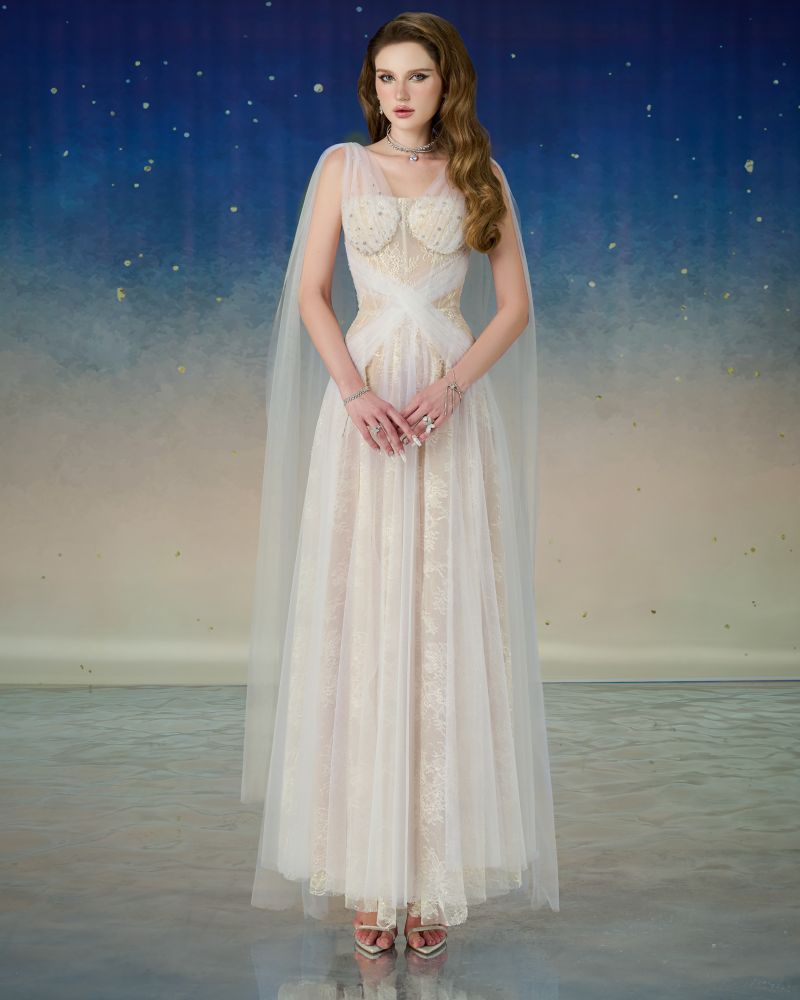 Nyxara Dress - White