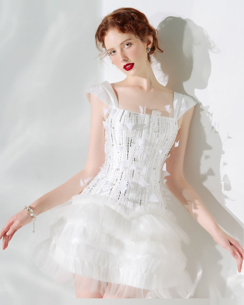 Selene Two Strap Taffeta Dress